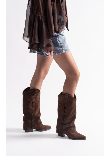 Clara Kahverengi Süet Deri Kadın Çizme fiyatları