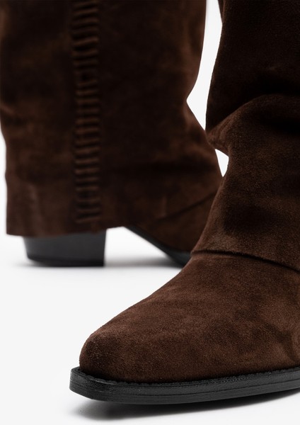 Clara Kahverengi Süet Deri Kadın Çizme indirimleri