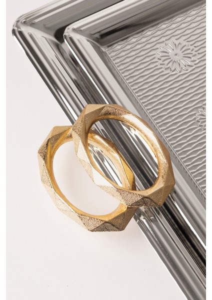 Metal Gümüş & Gold 2’li Tepsi Seti – Işlemeli Altın Kulplu Servis ve Sunum Tepsisi, Kararmaz, Solmaz modelleri