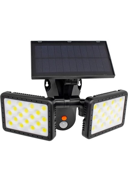 Sensörlü 36 Cob Ledli Solar Aydınlatmalı Duvar Lambası W770B