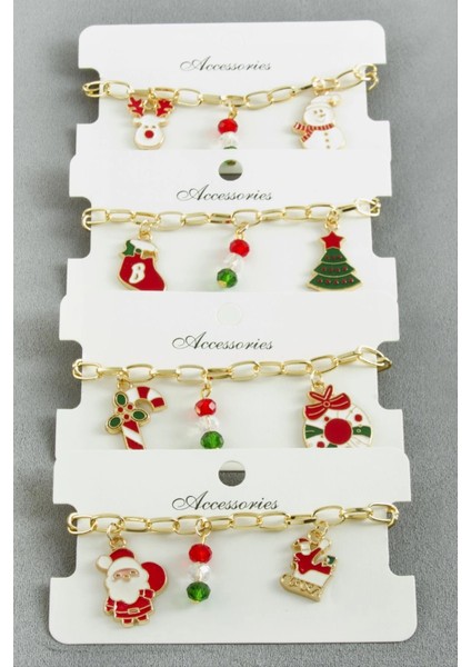 Karışık Zincir Yılbaşı Bilekliği