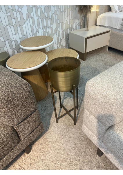 45 cm Gold Eskitme Saksı Çap 20 cm modelleri
