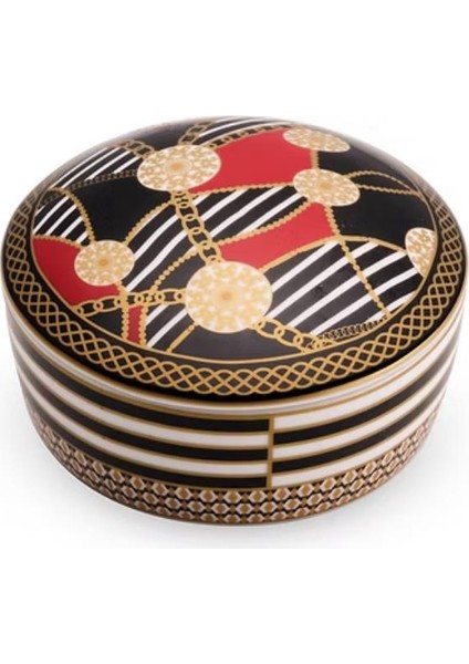 Living Porselen Kapaklı Kutu 10 x 5,5 cm