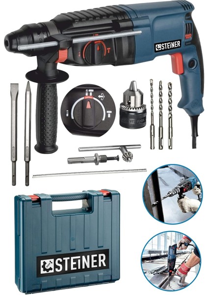 Alman 3000 Watt 5 Joule Kırıcı Delici Hilti Darbeli Matkap + 1 Mandren + 5 Uç fiyatları