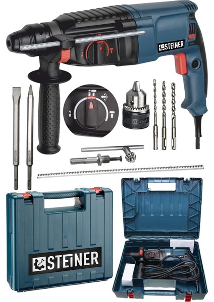 Alman 3000 Watt 5 Joule Kırıcı Delici Hilti Darbeli Matkap + 1 Mandren + 5 Uç modelleri