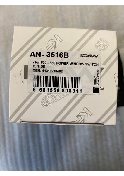 Bmw F30 F80 Sol Ön Cam Düğmesi 61319362112 fırsatları