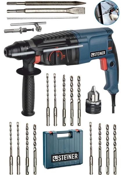 Alman 3000 Watt Darbeli Matkap 5 Joule Kırıcı Delici Hilti + 1 Mandren + 15 Uç fiyatları