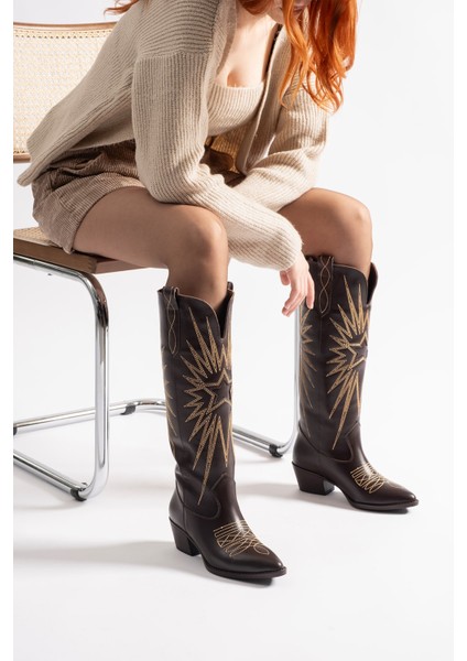 Frea Kahverengi Deri Kadın Çizme fiyatları