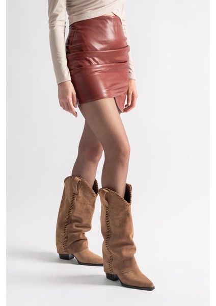 Clara Sigaro Süet Deri Kadın Çizme fiyatları