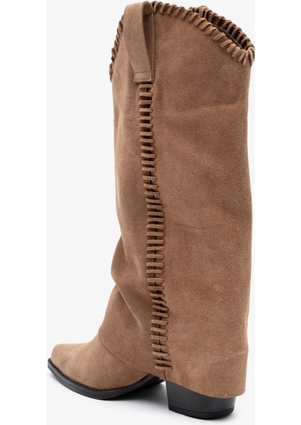 Clara Sigaro Süet Deri Kadın Çizme modelleri