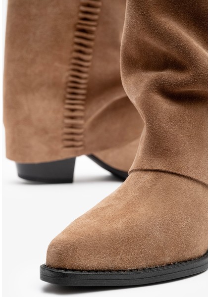 Clara Sigaro Süet Deri Kadın Çizme indirimleri