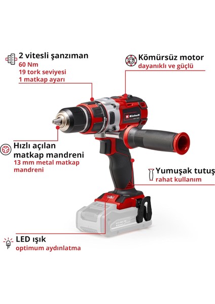 Te-Cd 18 Li Brushless - Solo, Kömürsüz Akülü Vidalama modelleri