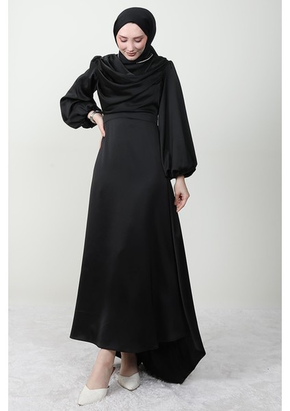 Kuyruklu Degaje Elbise Siyah fiyatları
