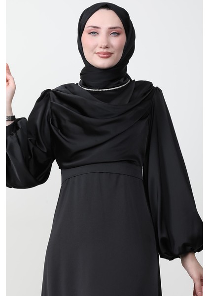 Kuyruklu Degaje Elbise Siyah indirimleri