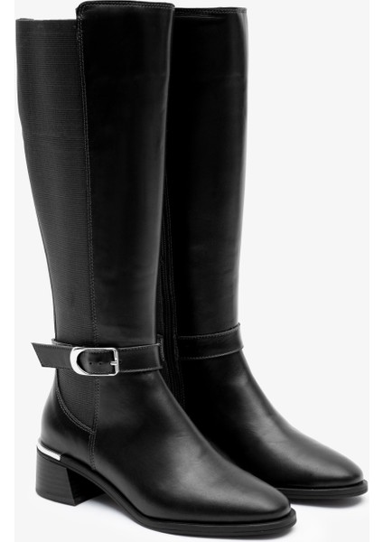 Rixor Siyah Deri Kadın Çizme fırsatları