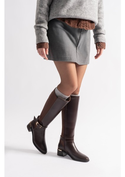 Rixor Kahverengi Deri Kadın Çizme fiyatları