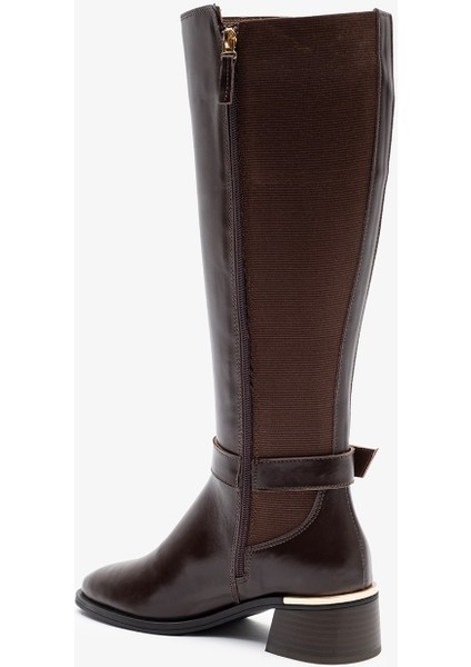 Rixor Kahverengi Deri Kadın Çizme modelleri