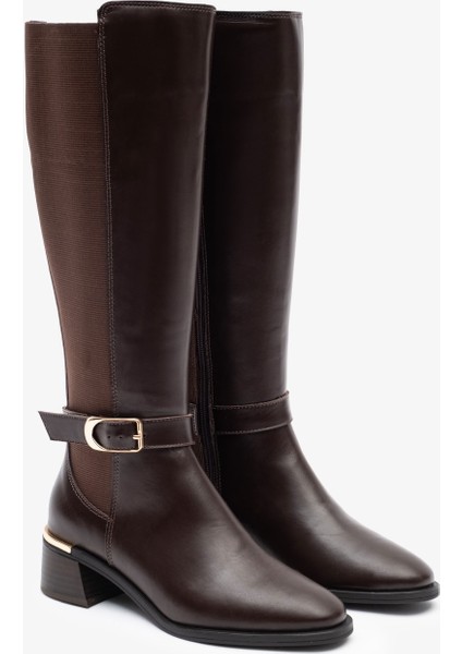 Rixor Kahverengi Deri Kadın Çizme fırsatları