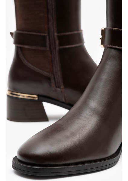 Rixor Kahverengi Deri Kadın Çizme indirimleri