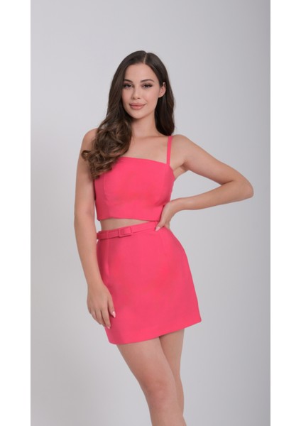 Kadın Pembe Büstiyer Takım