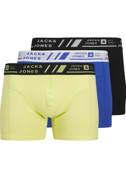 Jacangus Erkek 3 Lü Set Sarı Mavi Siyah Boxer 12277576