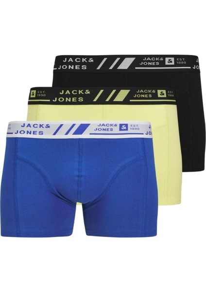 Jacangus Erkek 3 Lü Set Sarı Mavi Siyah Boxer 12277576 modelleri