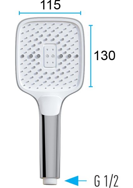 | Valtemo Butonlu, Jet Fonksiyonlu, Büyük Boy El Duşu fırsatları