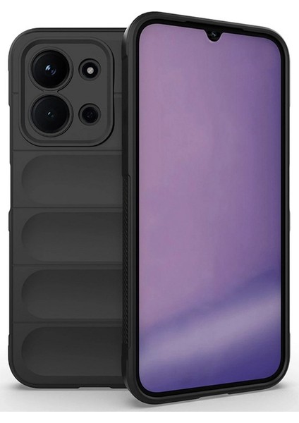 Xiaomi Redmi 15C Uyumlu Kılıf Optimum Mat Kamera Korumalı Silikon Siyah