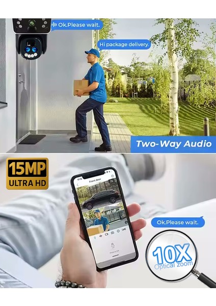 O-Kam 3950 15MP 10X Optik Zoom UltraHD 4G Solar Akıllı Güvenlik Kamerası fırsatları