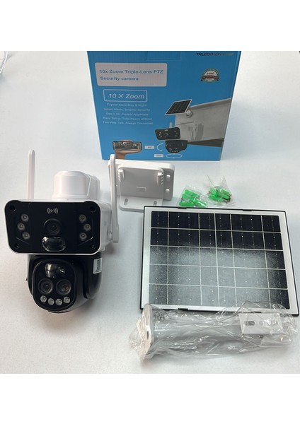 O-Kam 3950 15MP 10X Optik Zoom UltraHD 4G Solar Akıllı Güvenlik Kamerası