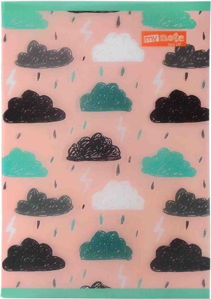 A4 40 Yaprak Kareli Pp Kapak Dikişli Defter