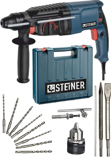 Alman 3000 Watt 5 Joule Hilti Kırıcı Delici Darbeli Matkap + 1 Mandren + 10 Uç