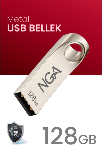 USB Bellek Metal Gövde Güvenli USB Memory - Flash Drive