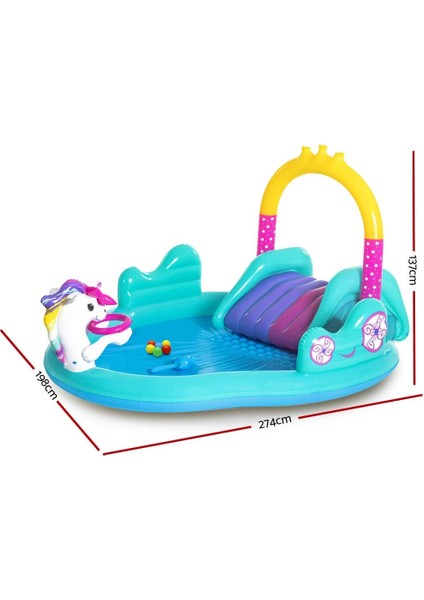 Büyülü Unicorn At Arabası Oyun Havuzu Merkezi indirimleri