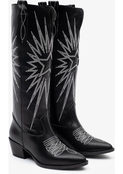 Frea Siyah Deri Kadın Çizme fırsatları