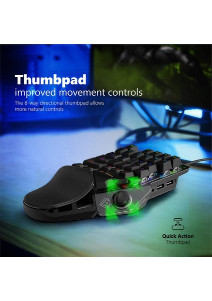 Combat - Oyuncu Tuş Takımı Tek Elle Kontrol Joystick Destekli Quickstrike™ fiyatları