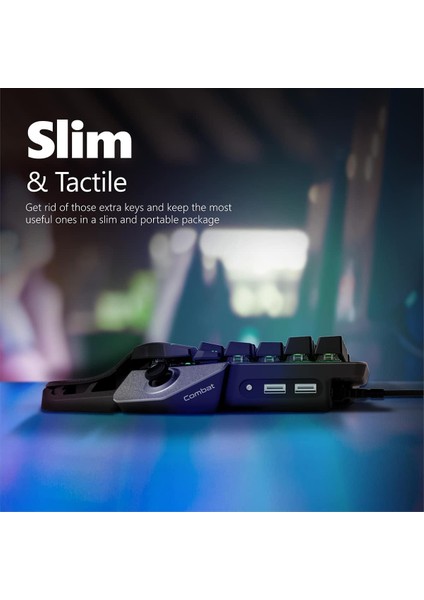 Combat - Oyuncu Tuş Takımı Tek Elle Kontrol Joystick Destekli Quickstrike™ fırsatları