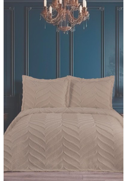 Perota Soft Çift Kişilik Pike Takımı Bej