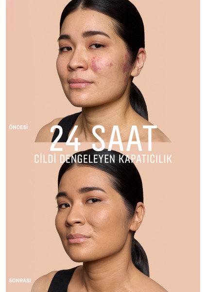 Weightless Skin 24 Saat Kalıcı Likit Fondöten SPF 15 - Doğal ve Mat Bitişli - Cool Honey - 30 ml