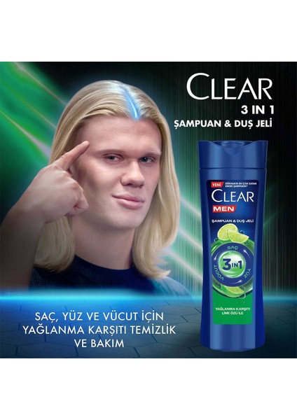 Men 3ın1 Şampuan & Duş Jelı Yağlanma Karşıtı Lıme Özü 350 ml modelleri