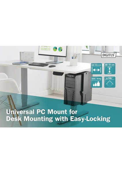 Assmann Masa Montajı Için Evrensel Bilgisayar Tutucu fiyatları