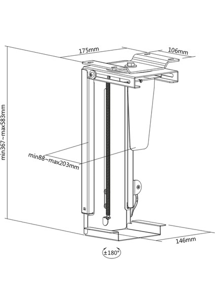 Assmann Masa Montajı Için Evrensel Bilgisayar Tutucu modelleri