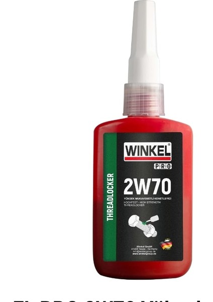Wınkel Pro 2W70 Civata Sabitleme Yüksek Mukavemet 50 Ml.