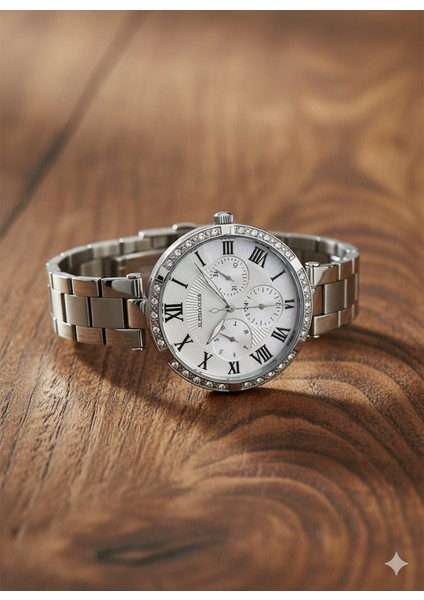 Jg. Polo Club Kadın Kol Saati Gümüş Renk, Beyaz Kadran - Şık Metal Kordon, 2 Yıl Garantili fiyatları