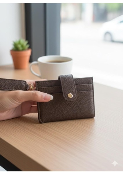 Acıkahve Anahtarlık ve Kartlık Detaylı Minimal Cüzdan ve Kartlık fiyatları