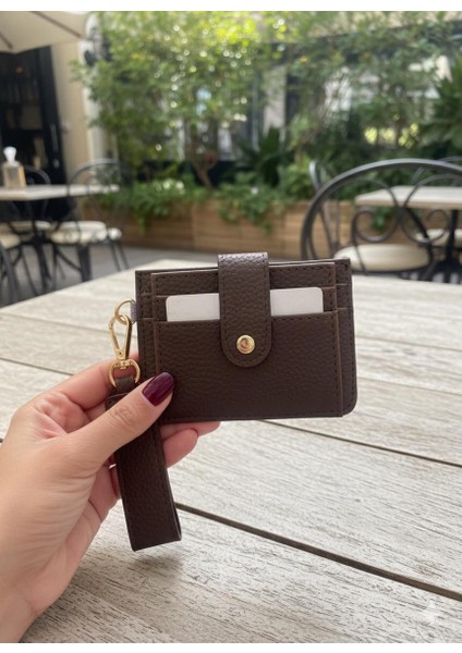 Acıkahve Anahtarlık ve Kartlık Detaylı Minimal Cüzdan ve Kartlık indirimleri