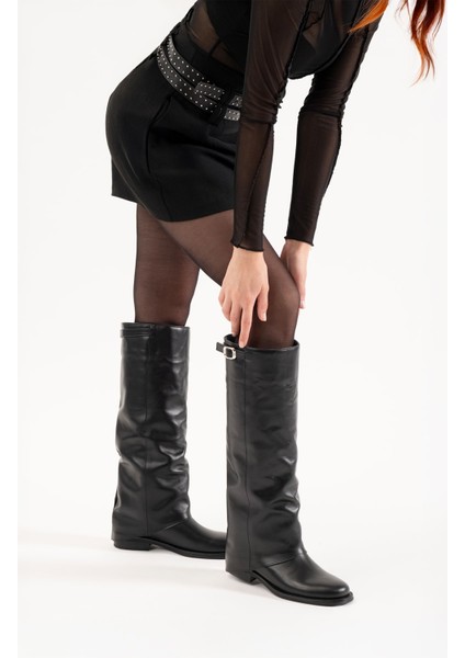 Vestro Siyah Deri Kadın Çizme fiyatları