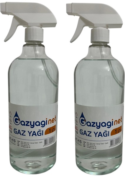 Gazyağı 2 litre Sprey (Zift Sökücü, Zincir ve Motor Temizleyici, Gaz Sobası ve Gaz Lambası Yakıtı)