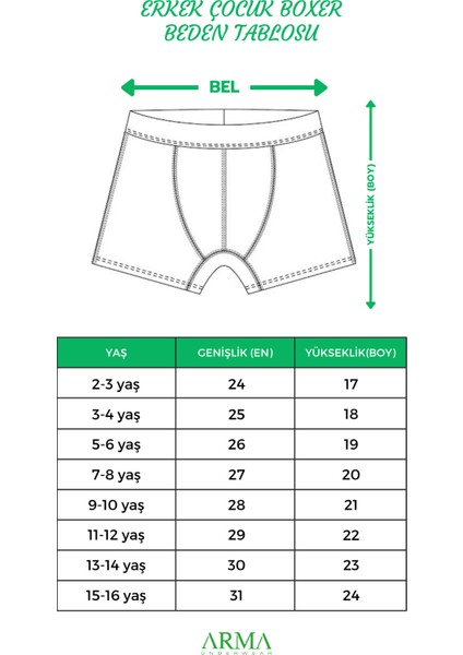 Erkek Çocuk Boxer 3'lü Paket Renkli, Pamuklu ve Likralı Esnek Kumaş indirimleri