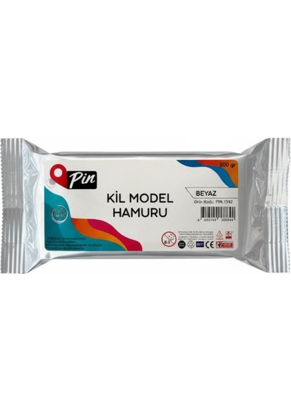 Seramik Kili Model Hamuru 500 gr Beyaz (PİN.1592) 1 Adet